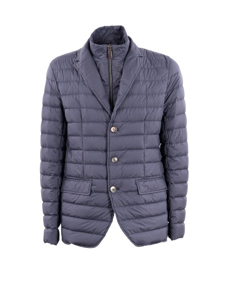Shop HERNO  Piumino: Herno blazer with eco-age bib.
Regular fit.
Revers collar.
Flap pockets.
Single-breasted closure with buttons.
Removable bib closed with zip.
Down padding.
Composition: 100% Polyamide.
Made in Armenia.. PI001103U 12456 -9202